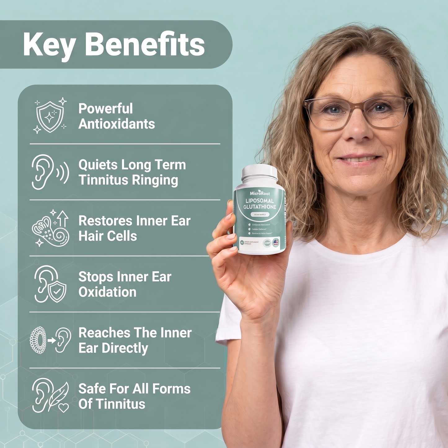 MicroRoot Liposomal Glutathione – Naturally Eliminate The Real Cause of Tinnitus