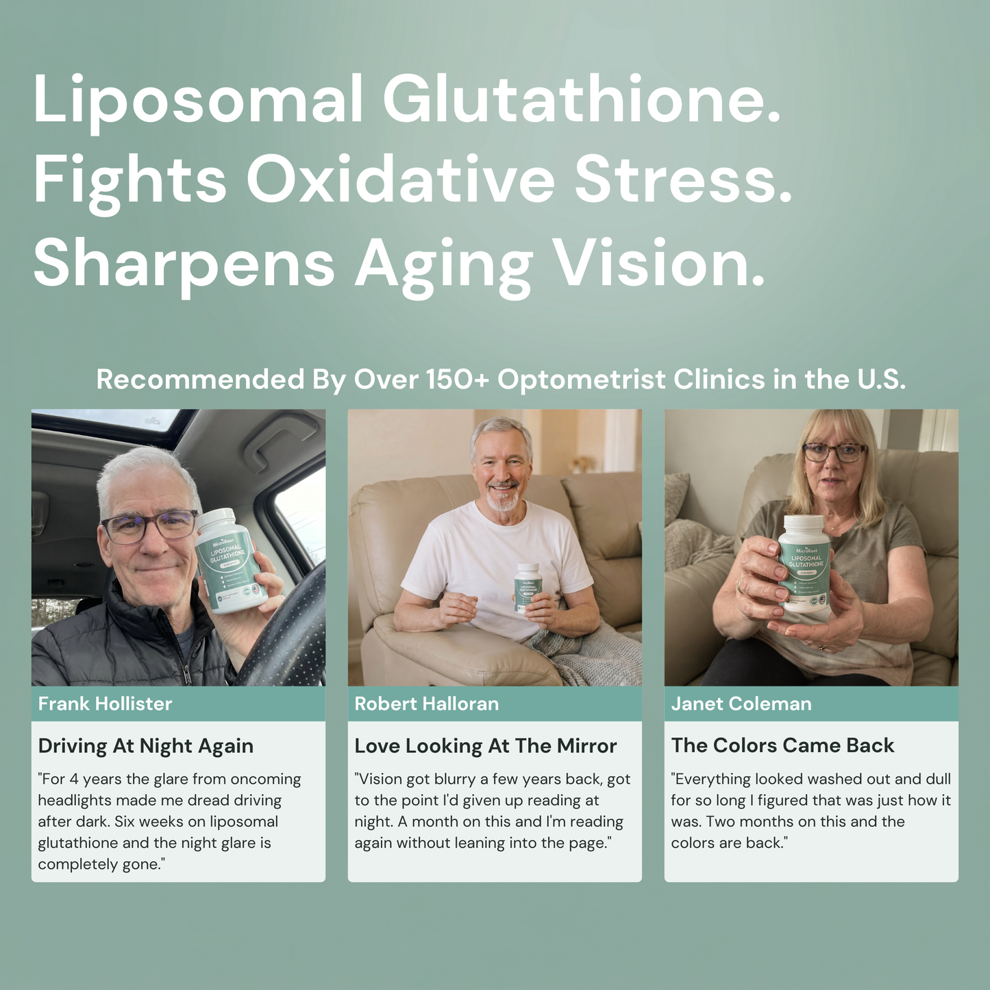 MicroRoot Liposomal Glutathione – Naturally Protects Your Eye Cells To Restore Clear Vision